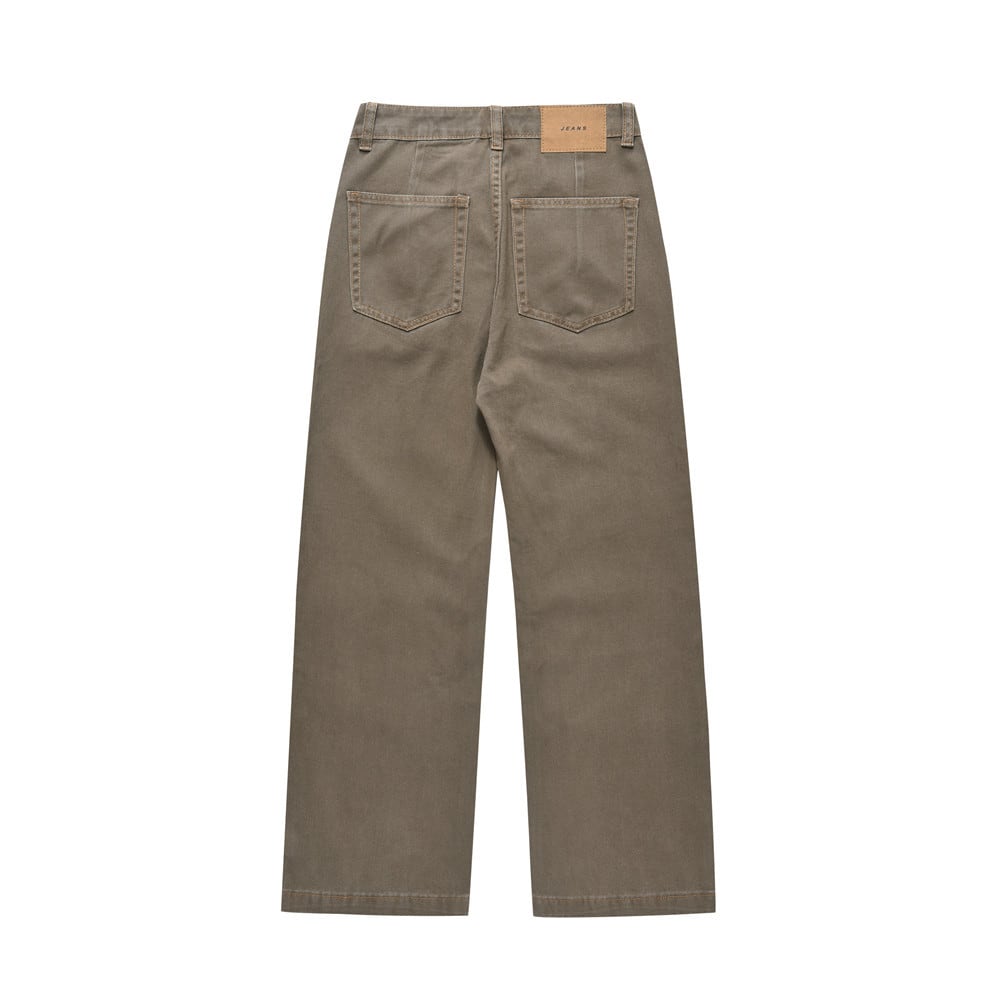 American Retro Denim Straight-leg Trousers Men view 11