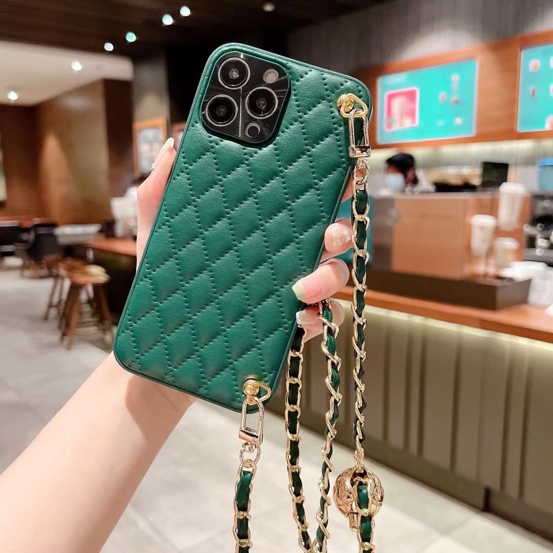 Phone Case Diamond Plaid Crossbody Protective Sleeve view 7