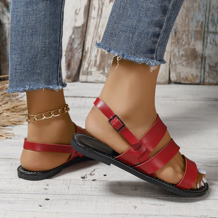 Fashion Round Toe European And American Beach Roman Women's Sandals view 13