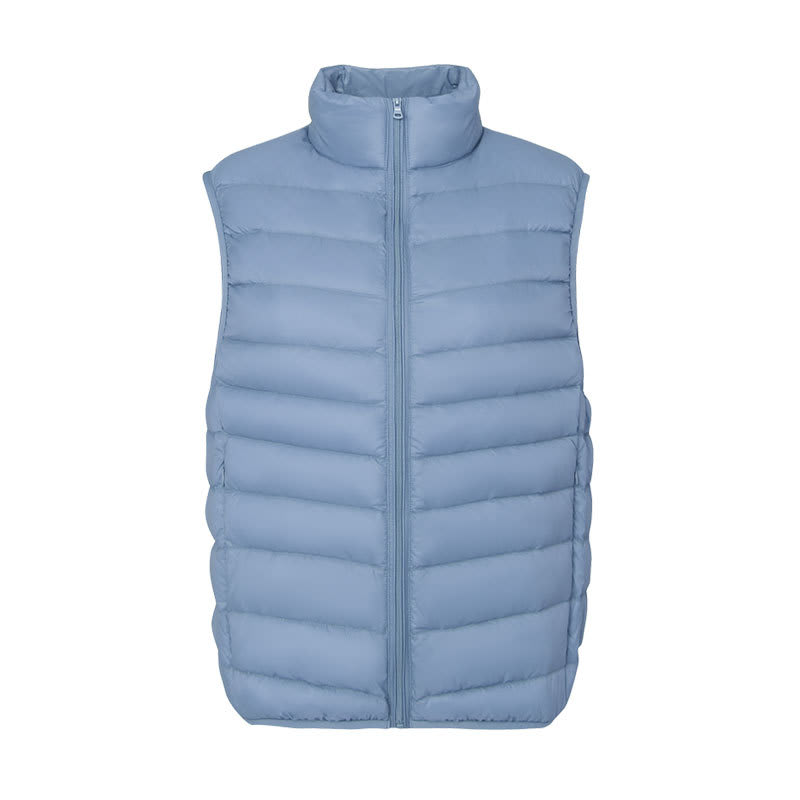Stand Collar Outer Wear Slimming Plus Size Down Vest Vest view 6