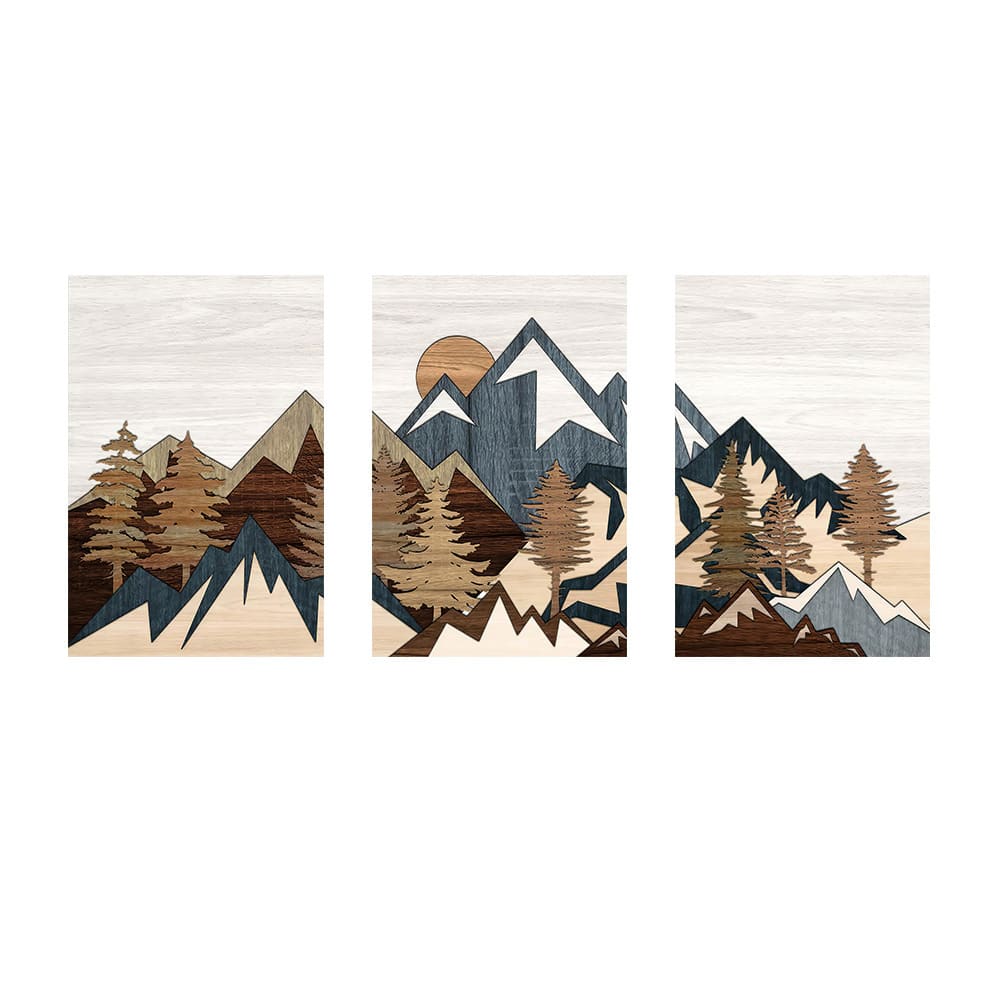 Three-piece Painting HD Inkjet Canvas Frameless Core view 11