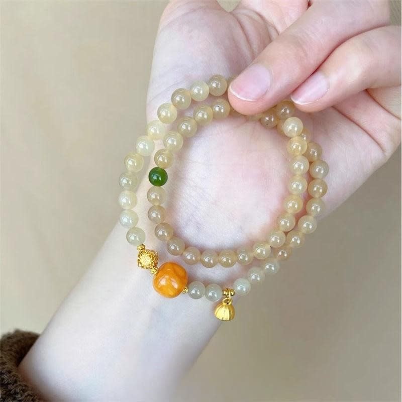 Double Circle Beaded Bracelet Niche Exquisite Bracelet view 4