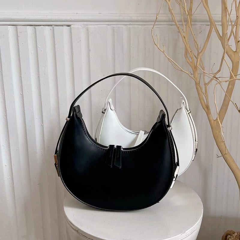 Handbag Crescent Metal Buckle Small Round Bag Women view 25