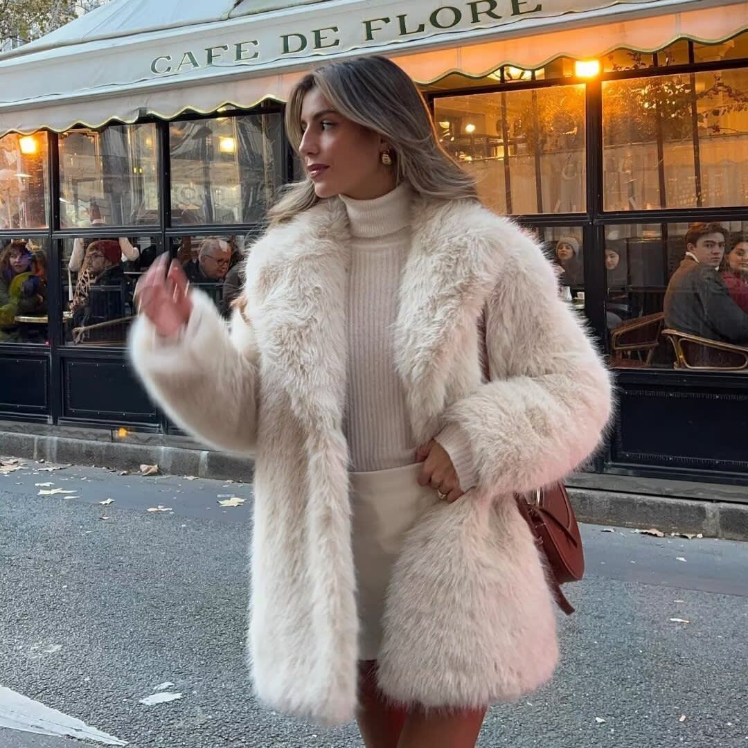 Artificial Fur Warm Coat Thick Coat Women view 9