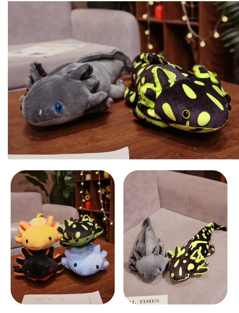 Cute Spotted Hexagonal Dragon Plush Salamander Doll Dinosaur Doll view 16