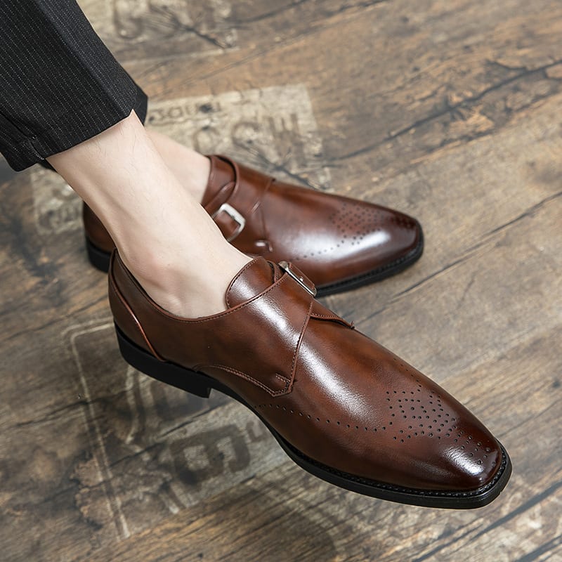 Plus Size Autumn Leisure Men's Breathable Leather Shoes view 3