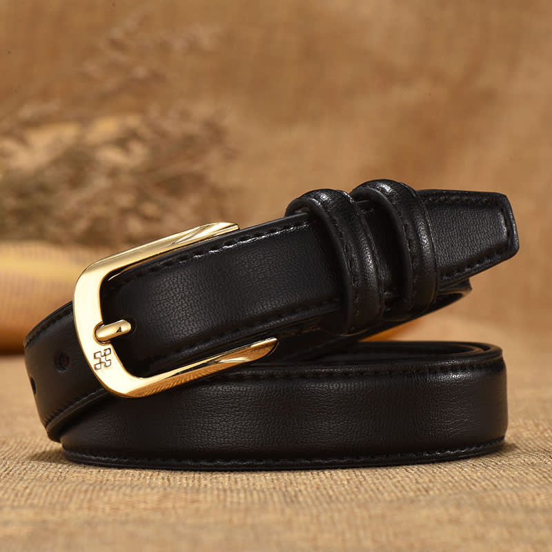 Retro Women's Fashion Double Ring Buckle Waist Seal view 7