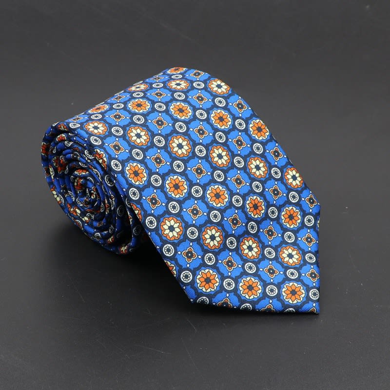 Super Soft Bohemian Silk Ties Men's Fashion 75mm Necktie view 60