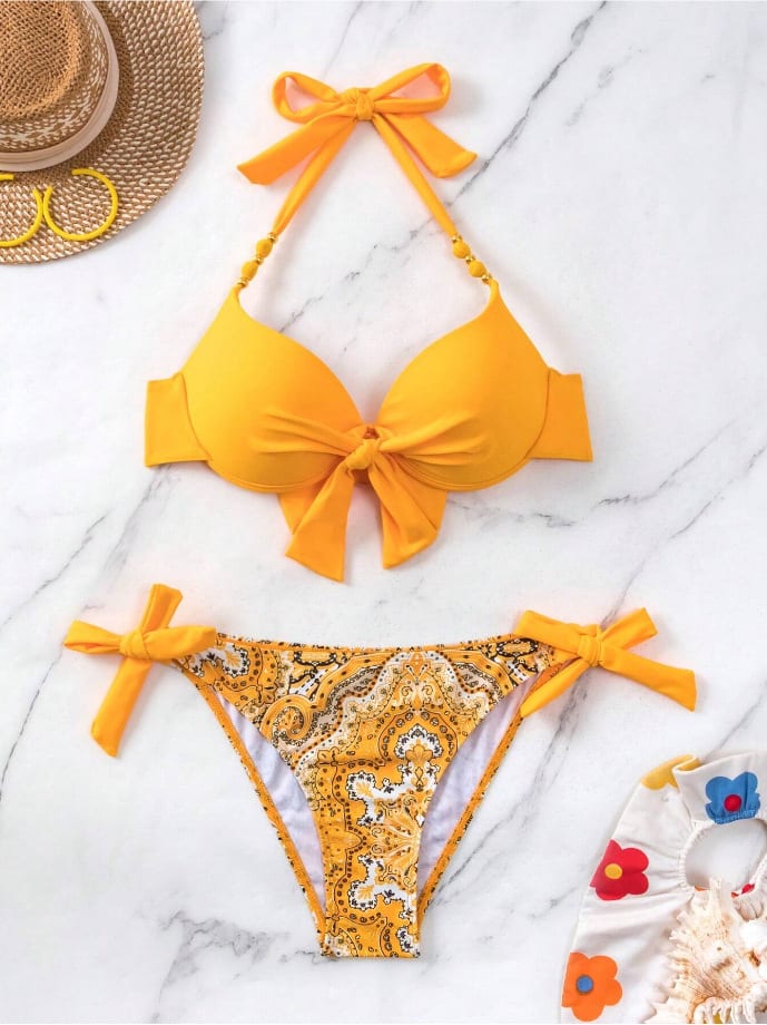 Ladies New Printing Quality Bikini Swimsuit view 5