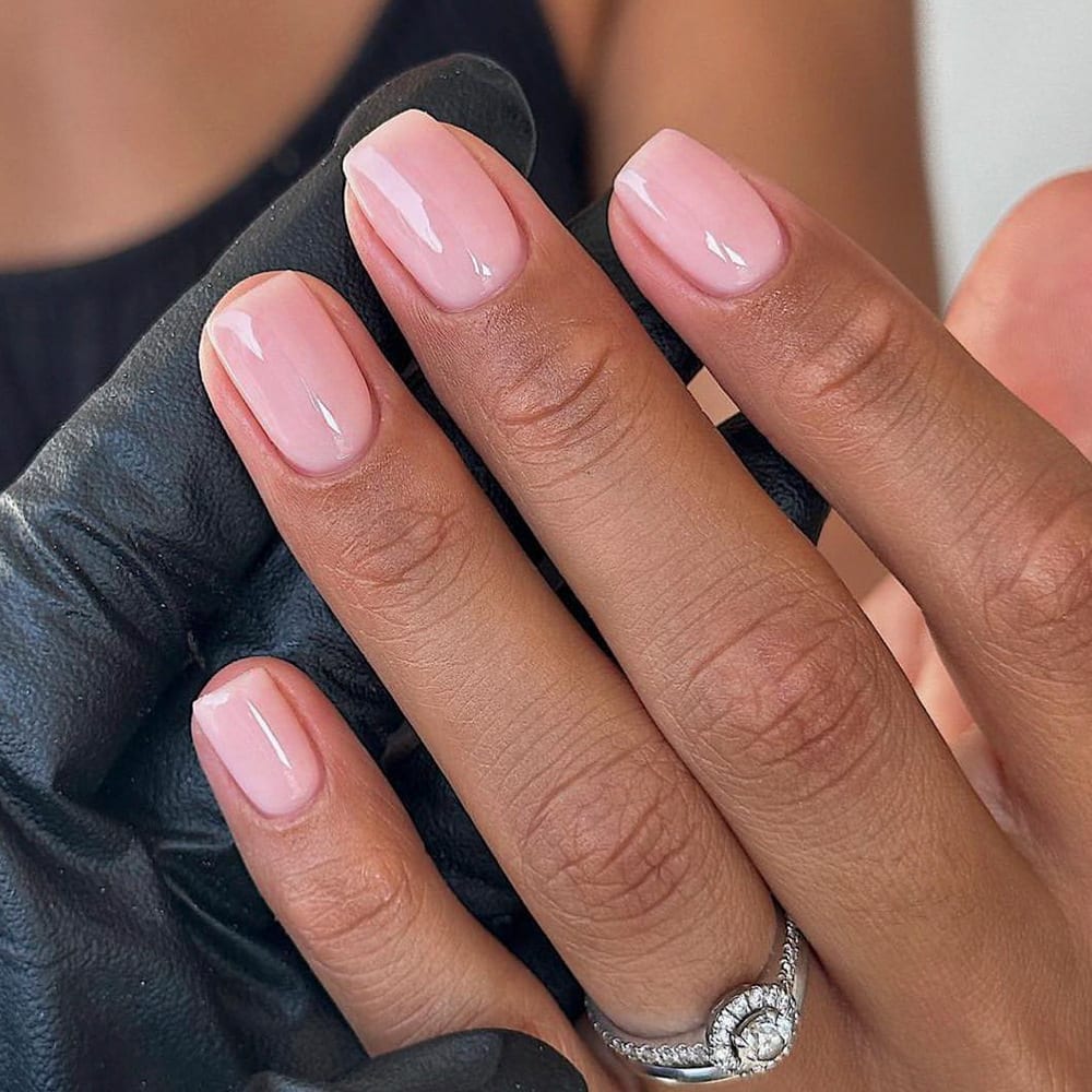 Classic Solid Color Fake Nails Color Short Square view 3