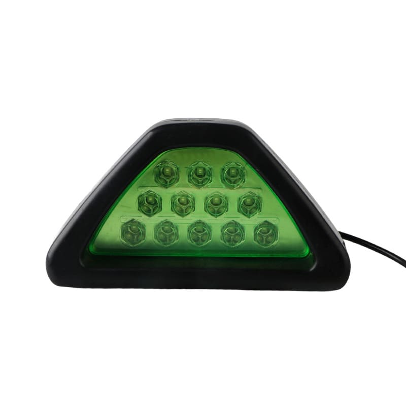 Car Motorcycle Universal LED Rear Fog Light Triangle Brake Warning Light Heelpiece Pilot Light view 10