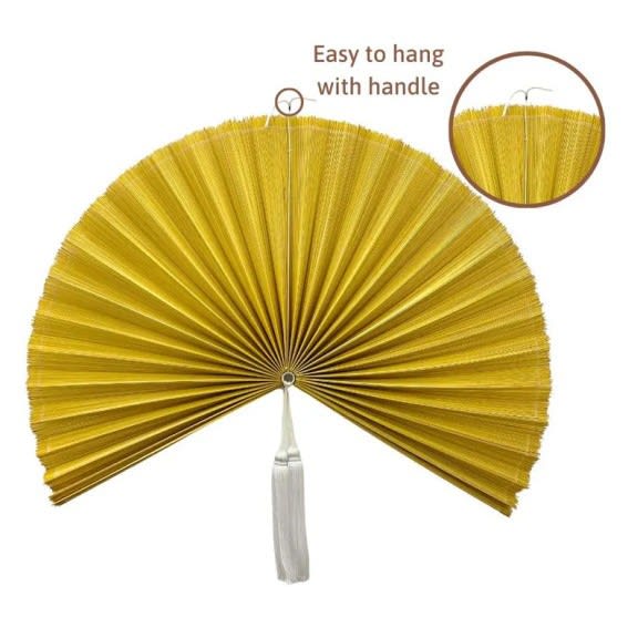 Decorative Hanging Fan For Tea Rooms Wall-Mounted Craft Fan Creative Decorative Hanging Ornament view 9