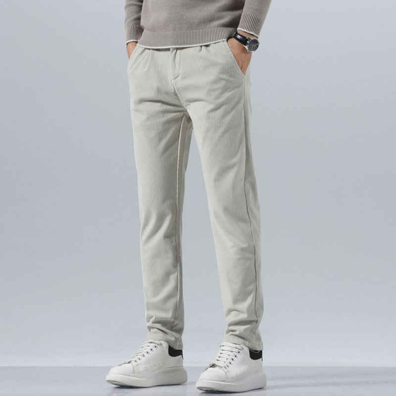 Corduroy Men's Casual Pants Straight Slim Fit view 7