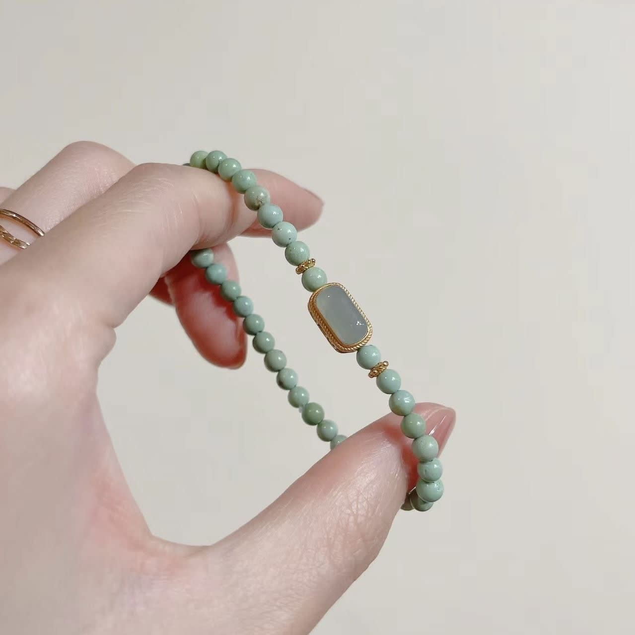 Double Circle Beaded Bracelet Niche Exquisite Bracelet view 9