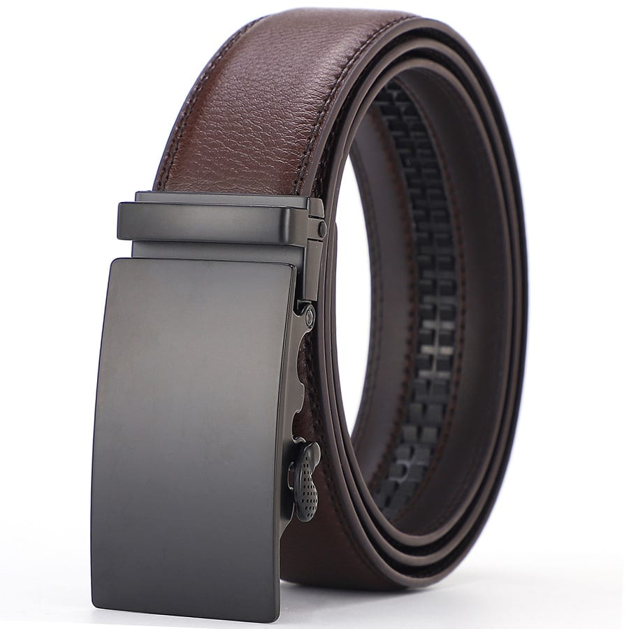 Men's All-match Automatic Buckle Cowhide Belt view 3