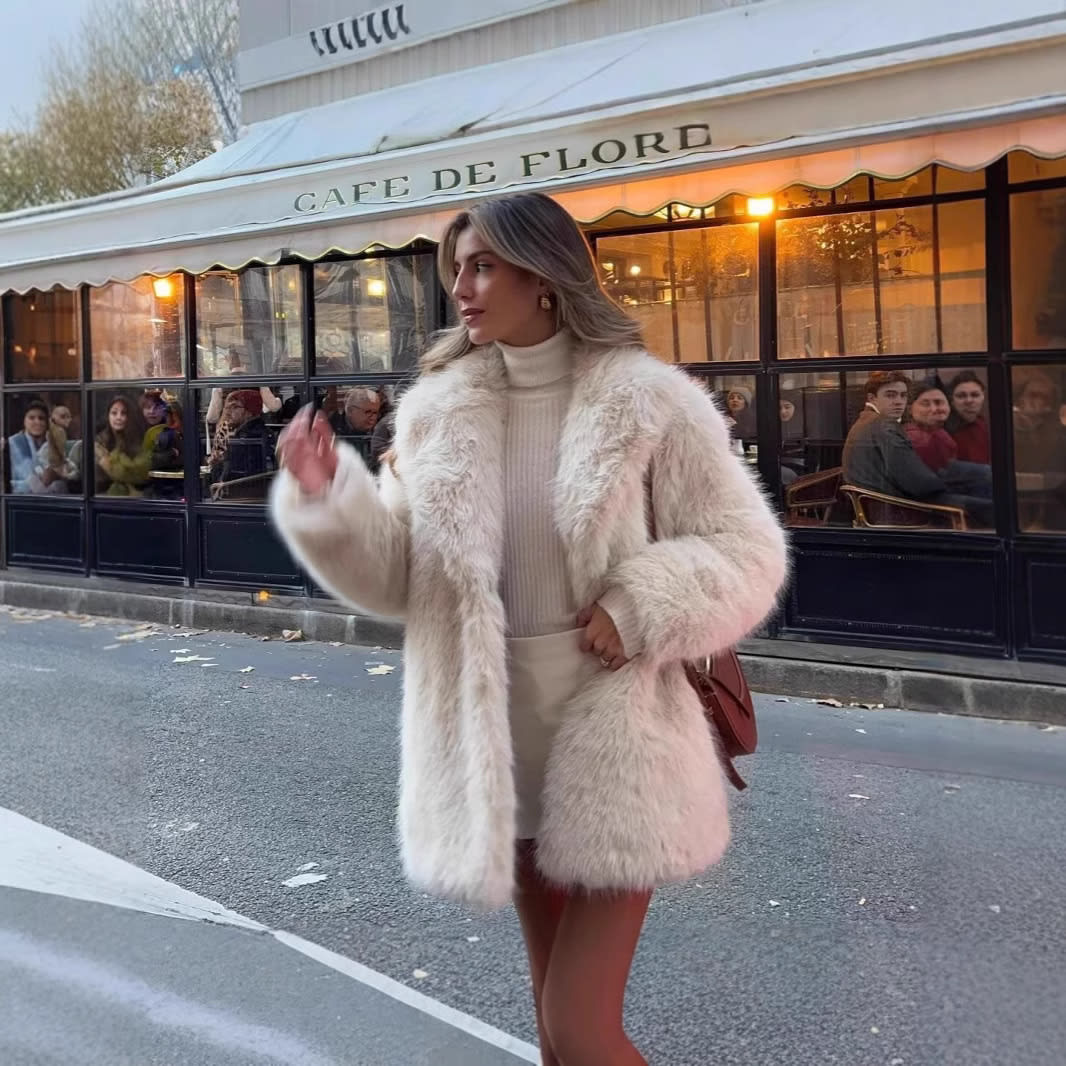 Artificial Fur Warm Coat Thick Coat Women view 13