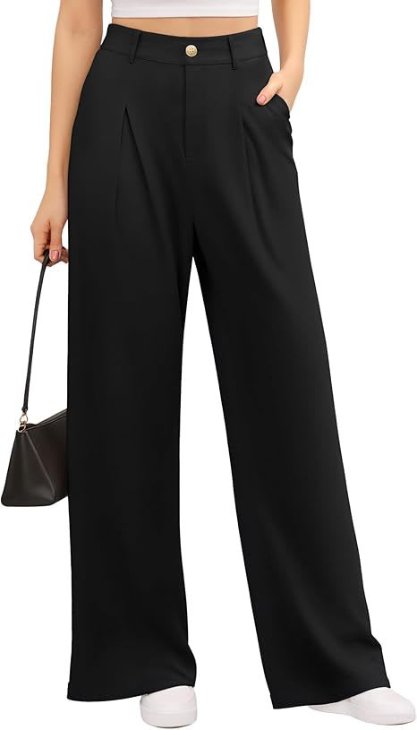 Women's Wide-leg Pants High Waist Stretch view 10