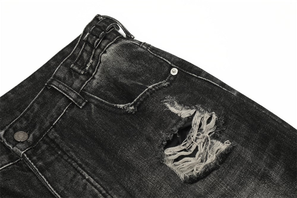 Heavy Industry Ripped Distressed Beggar Jeans view 6