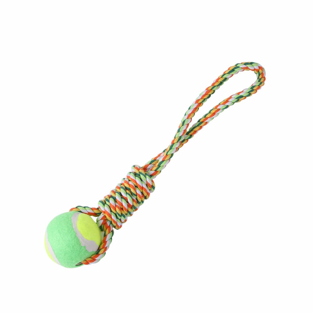 Outdoor Funny Dog Toy Stainless Steel Spring Suspension Cotton String Households Outdoor Toy Training view 30