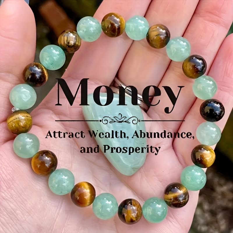 Universal Natural Stone Bracelet Citrine Dongling Stone Malachite Bracelet view 7