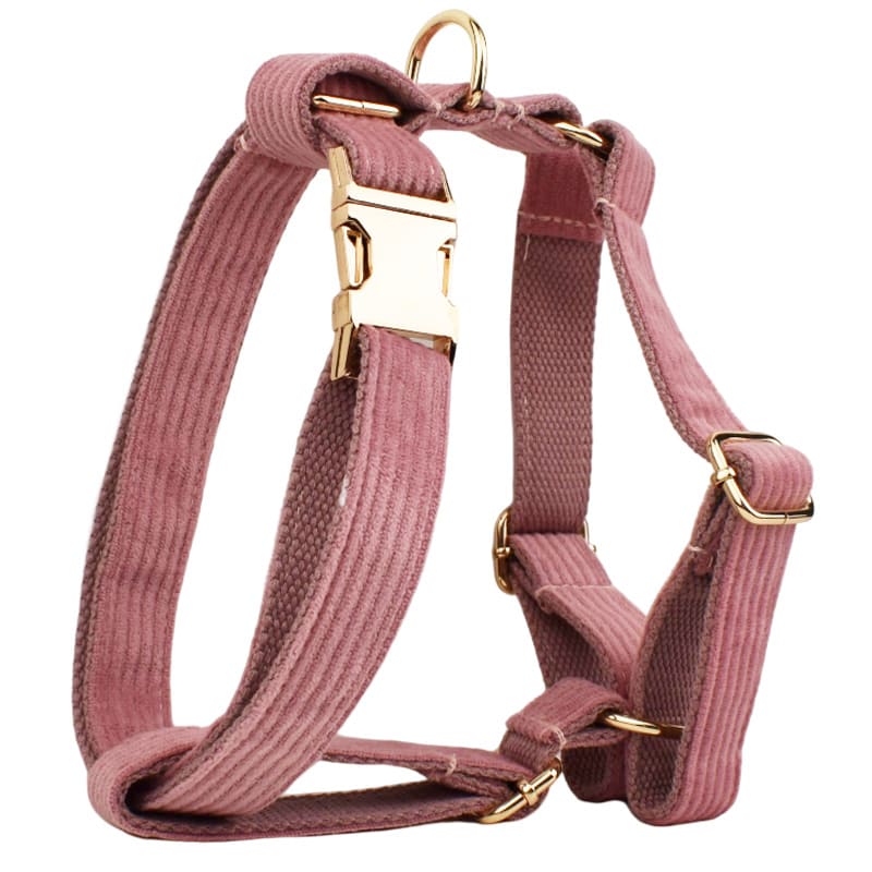 Corduroy Pet Collar Traction Rope view 9