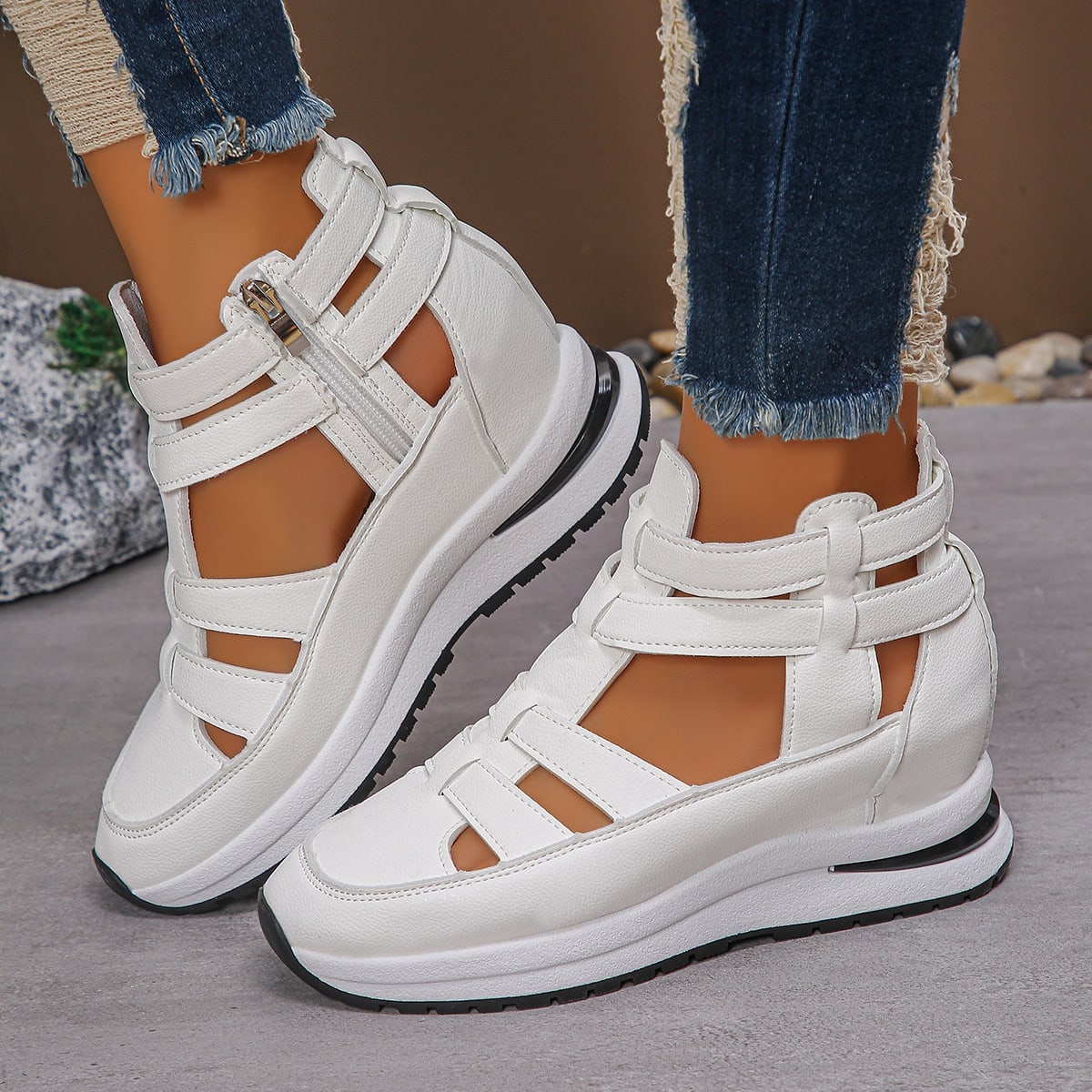 Women's Close-toed Hollow-out Sandals Summer Fashion Platform Shoes view 6