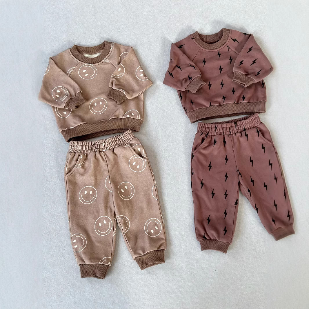Nordic Style Children's Sweatshirt Suit Printing view 6