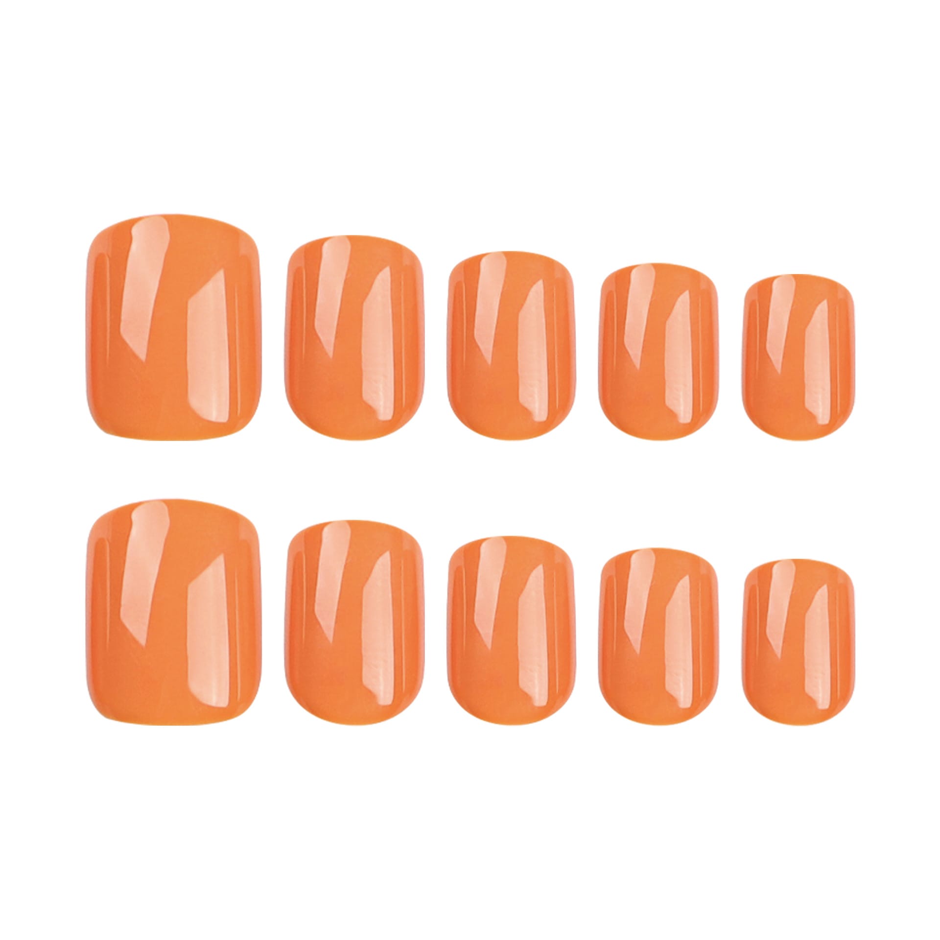Classic Solid Color Fake Nails Color Short Square view 8