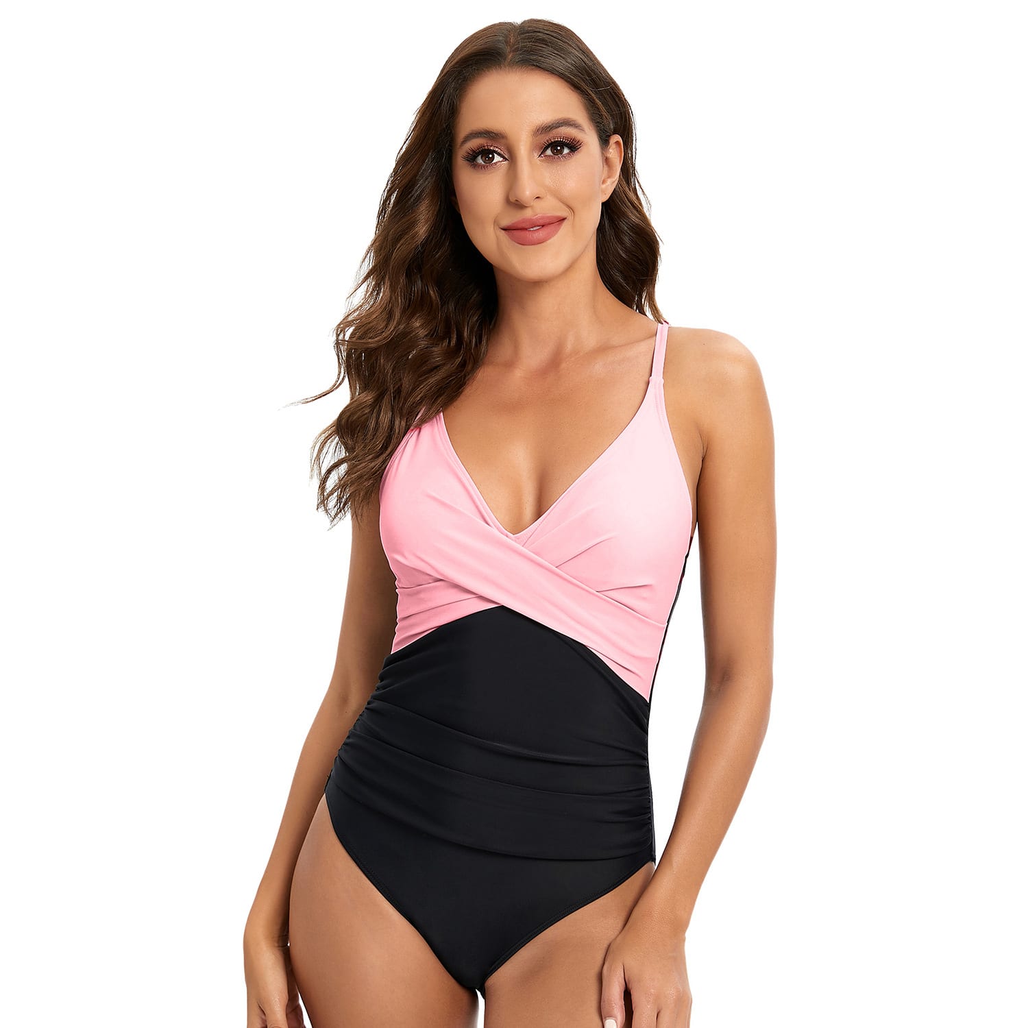 Striped Spaghetti Straps One-piece Swimsuit Sexy Backless Triangle Swimwear view 5