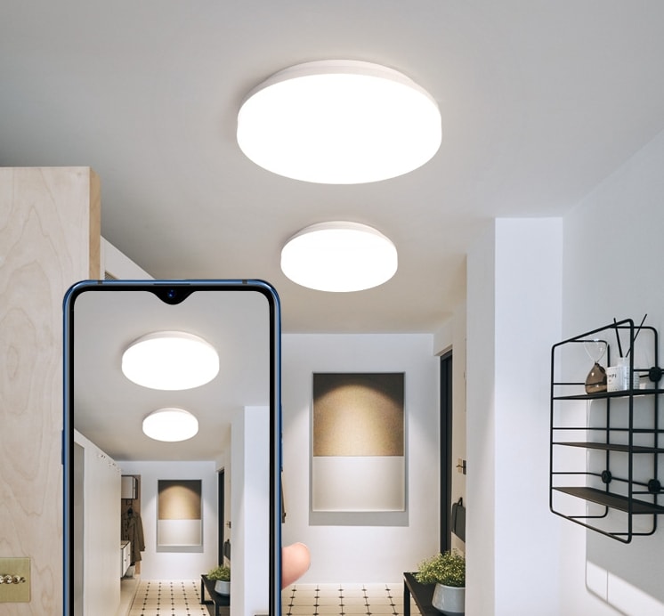 ED Three Proof Ceiling Light Square Circular Aisle view 4