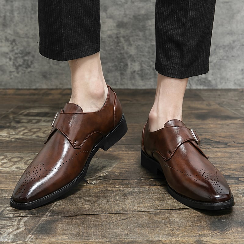 Plus Size Autumn Leisure Men's Breathable Leather Shoes view 8