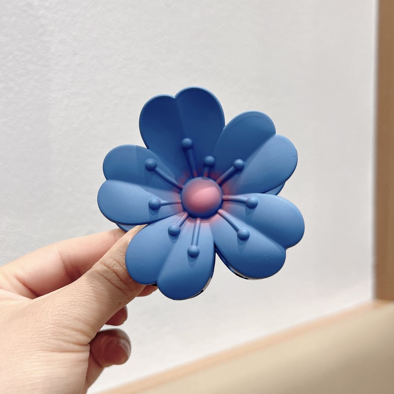 Frosted Large Egg Flower Barrettes Women view 7