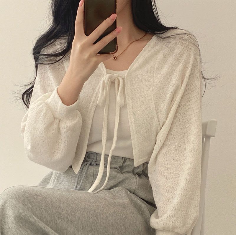 Sun Protection Cardigan Short Coat For Women view 9