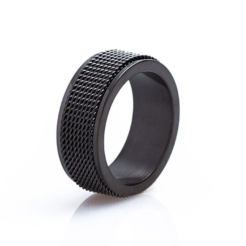 8MM Men's Titanium Steel Outdoor Decompression Rotating Ring view 6