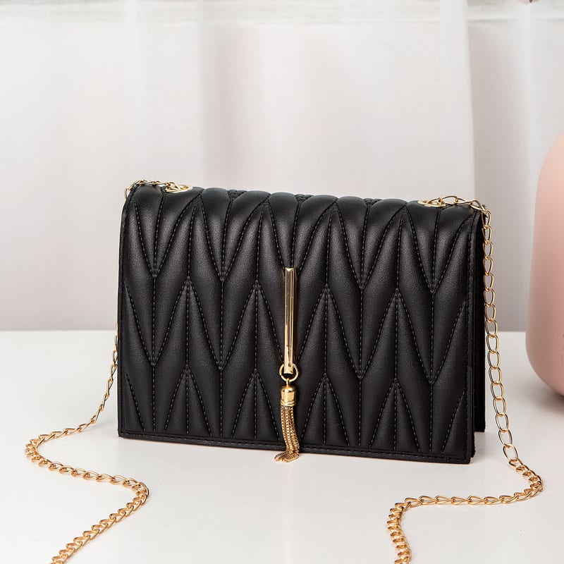 Women's Crossbody Small Square Bag V Pattern Plaid Pillow Bag view 14