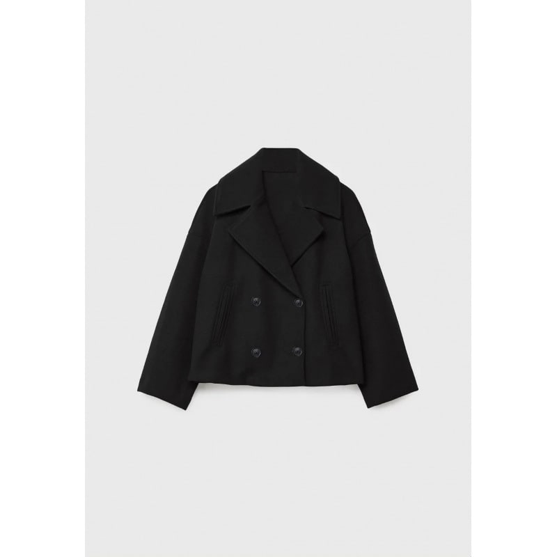 Ins Double-breasted Lapel Blazer Jacket Fashion Loose Woolen Short Coat Elegant Commuting Women's Clothing view 6