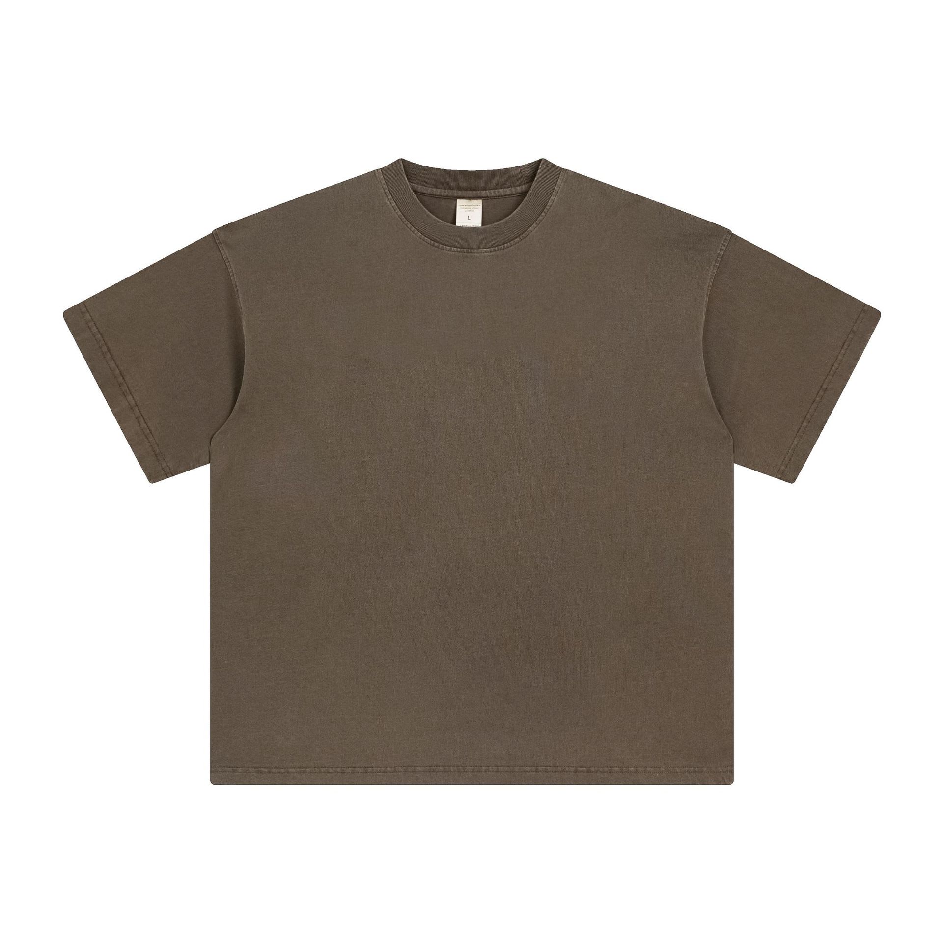 Washed And Worn Dyed Bright White Short Sleeve T-shirt view 22