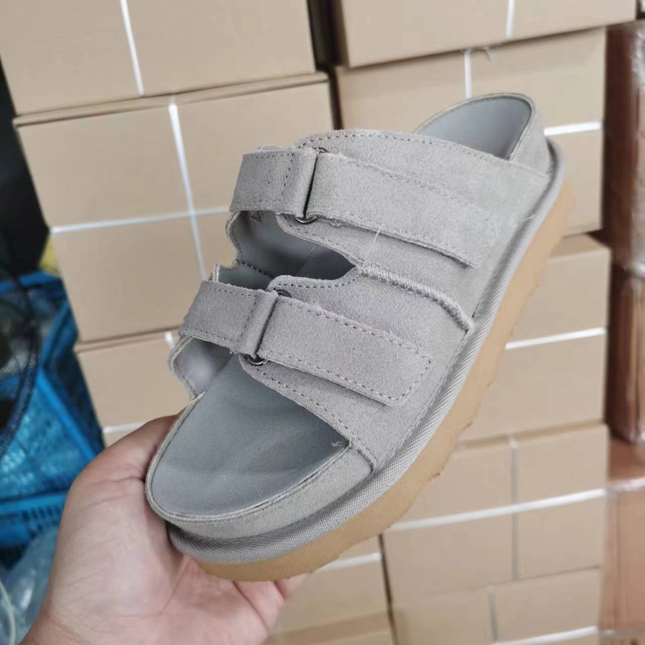 Thick Bottom Velcro Buckle Platform Shoes view 5