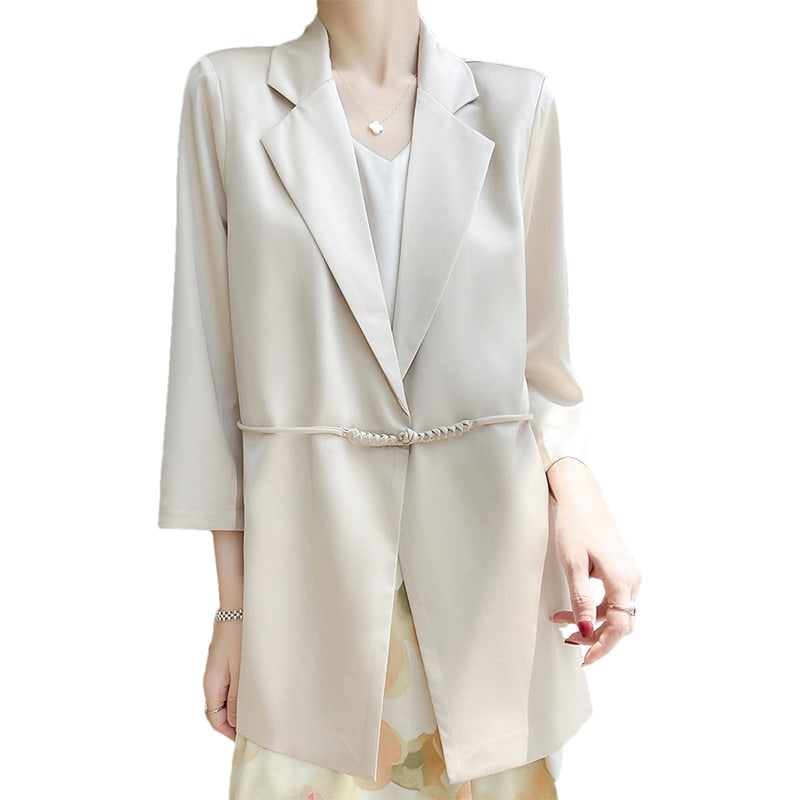 Spring And Summer V-neck Loose Suit Women view 4