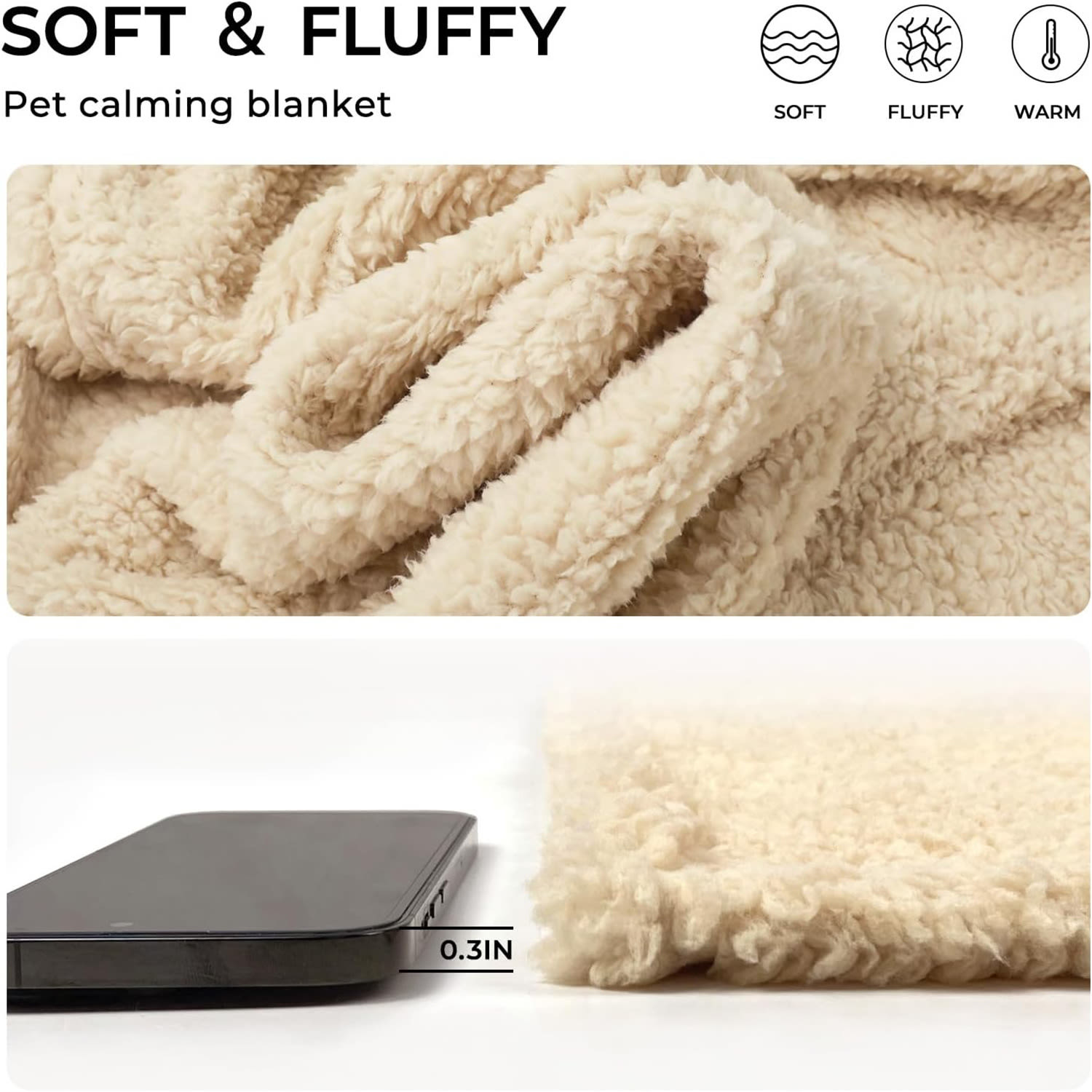 Shu Cotton Velvet Pet Blanket Dog Warm Hair view 8