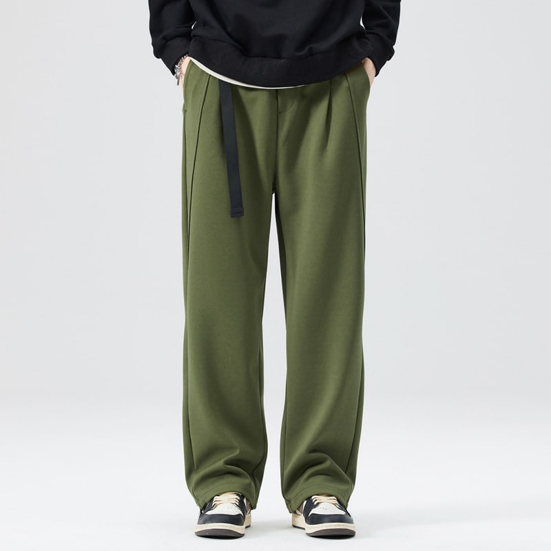 Knitted Beads Dopamine Multicolor Optional Straight Mopping Pants view 3