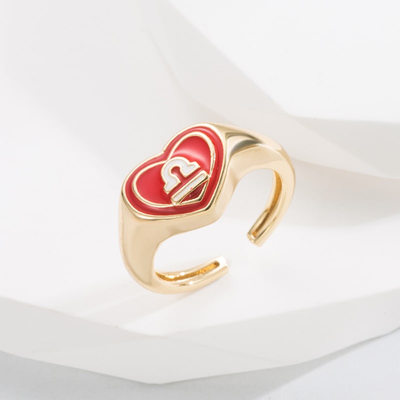 Trendy Copper Plating 18K Gold Dripping Ring Fashion view 6