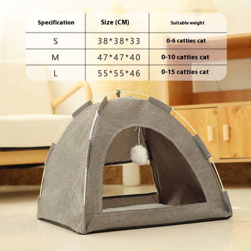 Cathouse Doghouse Breathable Tent Nest Indoor Outdoor Universal Pet Room view 18