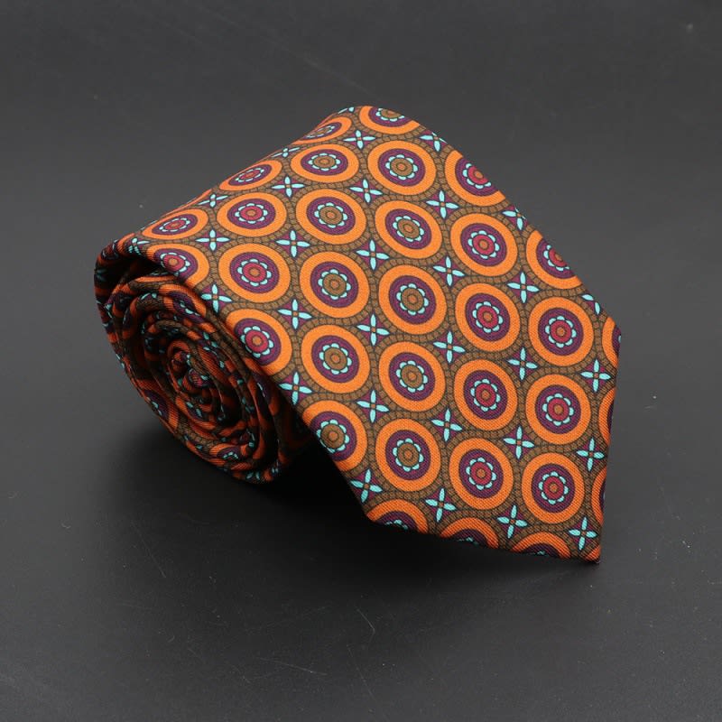 Super Soft Bohemian Silk Ties Men's Fashion 75mm Necktie view 24
