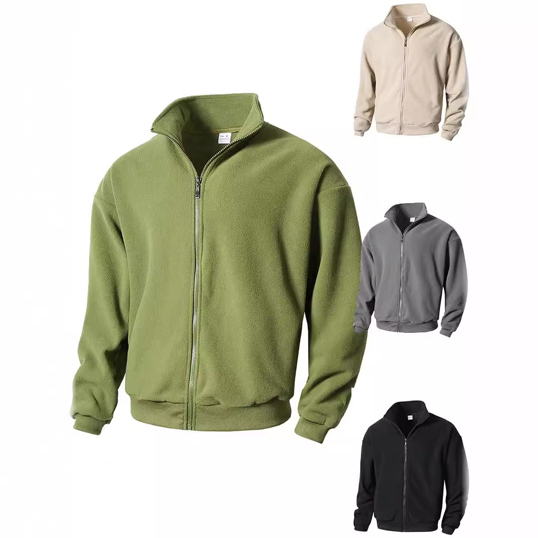Slim Fit Round Neck Long Sleeves Stand Collar Cardigan Personalized European And American Style view 10