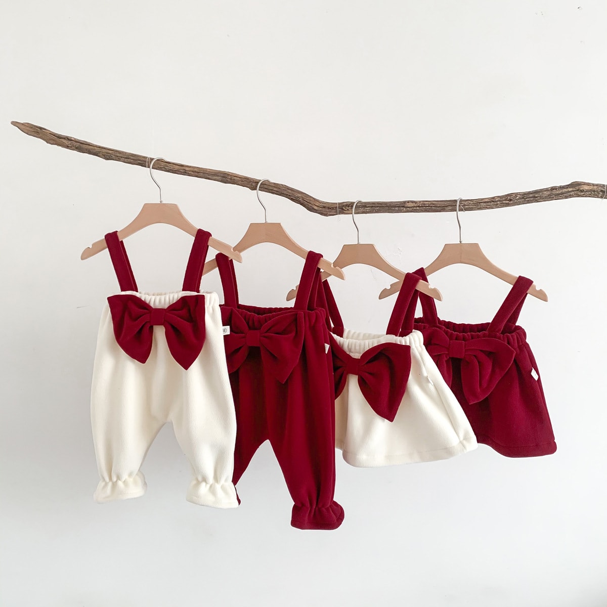Ins Korean Girls Clothes Autumn Winter Red view 5