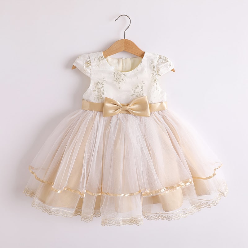 Girls' Princess Dress Embroidered Mesh view 2