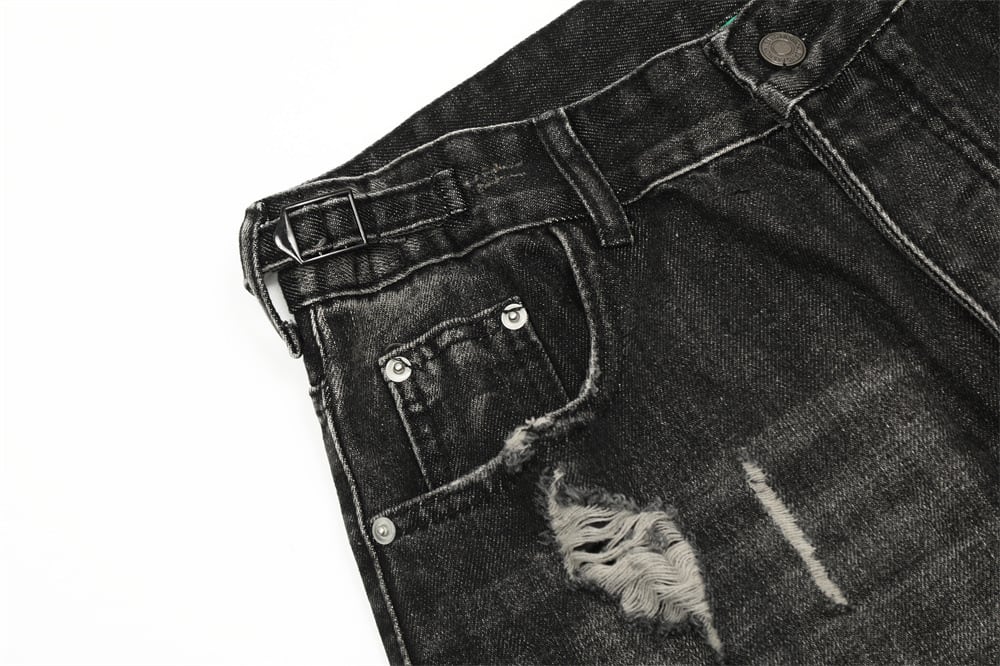Heavy Industry Ripped Distressed Beggar Jeans view 3