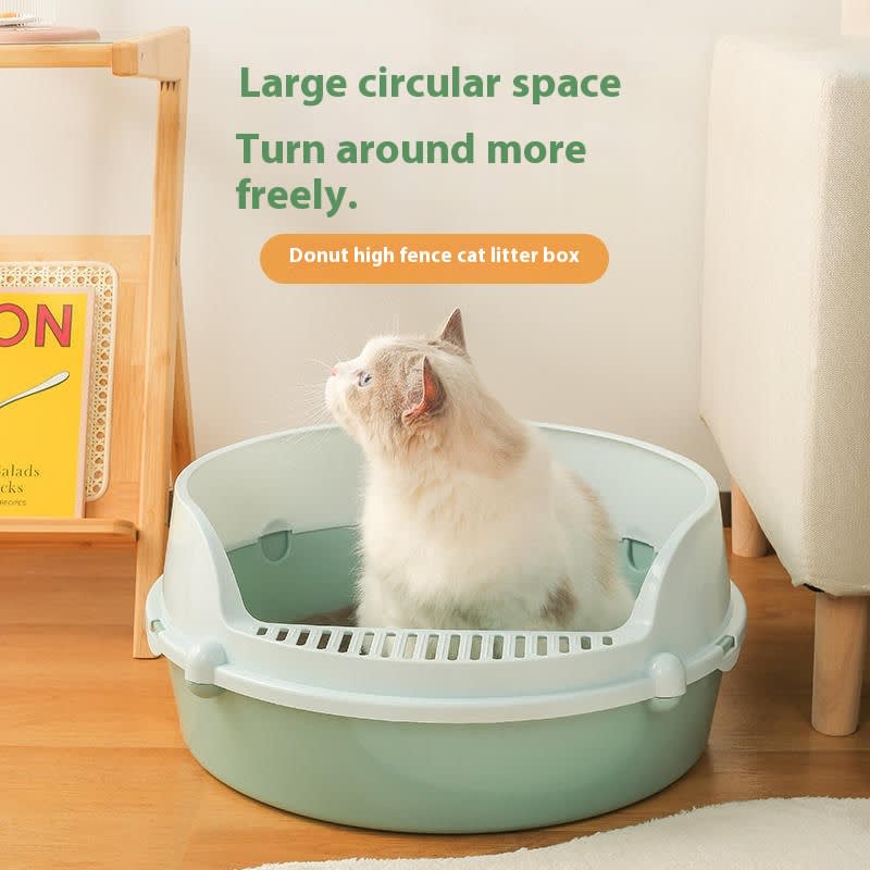 Anti-splash Semi Closed Litter Box view 3