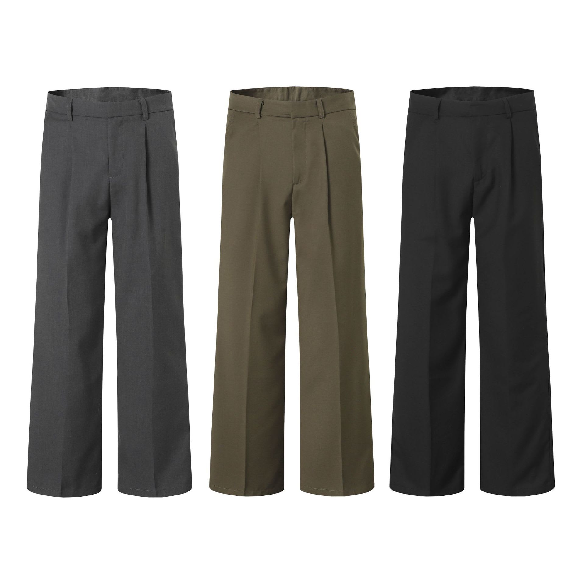 American Retro Loose Design Casual Trousers